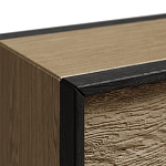 Комод 8 ящиков с подсветкой на рельефном фасаде Warm Industrial варинант исполнения - 8 | Loft Concept в Самаре