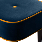 Квадратный мягкий пуф на черных ножках Winton Pouf Square варинант исполнения - 4 | Loft Concept в Самаре