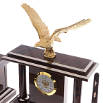 Настольный письменный набор из природного камня обсидиана с декором в виде орла Golden Eagle варинант исполнения - 2 | Loft Concept в Самаре