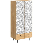 Шкаф с принтом Floral notes варинант исполнения - 1 | Loft Concept в Самаре
