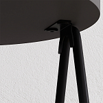 Стол приставной с 2-мя круглыми столешницами цвета антрацит ESSEL SIDE TABLE ANTHRACITE варинант исполнения - 1 | Loft Concept в Самаре