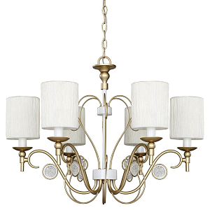 Ажурная люстра с тканевыми плафонами Montpellier D68 см