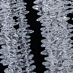 Люстра многоярусная с каркасом из металла и прозрачными подвесками FAIRYTREE Light варинант исполнения - 7 | Loft Concept в Самаре