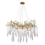 Люстра подвесная с прозрачными подвесками в форме капель Droplet Chandelier варинант исполнения - 3 | Loft Concept в Самаре