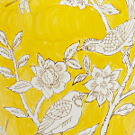 Настольная лампа желтая с изображением белых птиц Flight Among Acacia варинант исполнения - 6 | Loft Concept в Самаре