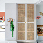 Шкаф с двумя дверцами из плетеного ротанга Tomio Wicker Furniture варинант исполнения - 9 | Loft Concept в Самаре