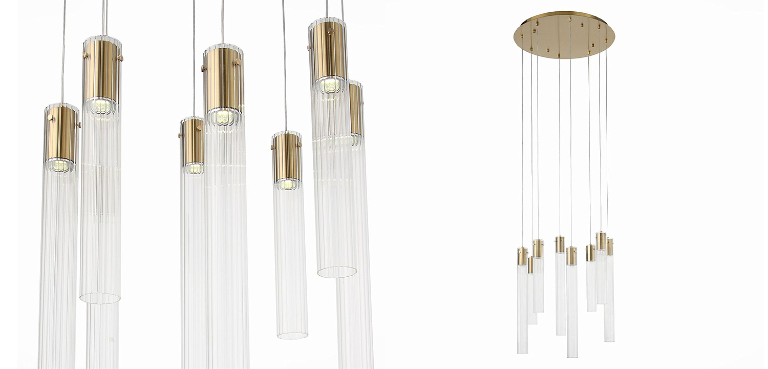 Люстра Jenae Glass Tubes Chandelier 8 Люстра Jenae Glass Tubes Chandelier 8 - Loft-Concept в Самаре