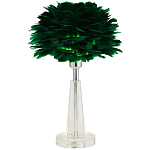 Настольная лампа с перьями Plumage Green Table Lamp варинант исполнения - 1 | Loft Concept в Самаре