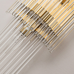 Бра с золотистым основанием и прозрачными трубками Nembus варинант исполнения - 3 | Loft Concept в Самаре