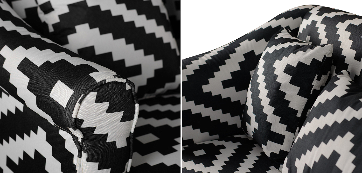 Диван KELIM Ornament black and white sofa Диван KELIM Ornament black and white sofa - Loft-Concept в Самаре