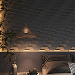 Гипсовая 3D Панель FIN варинант исполнения - 1 | Loft Concept в Самаре