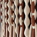 Дизайнерский Декор на стену с кисточками из хлопковых нитей wall panel Thread brushes варинант исполнения - 2 | Loft Concept в Самаре