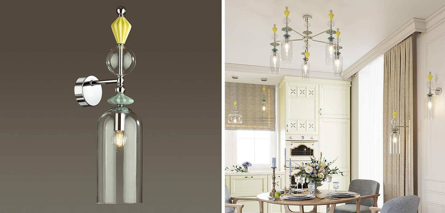 Бра Iris Glas wall lamp B chrome Бра Iris Glas wall lamp B chrome - Loft-Concept в Самаре