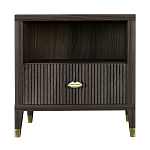 Прикроватная тумбочка с полкой Elsa Dreams Walnut  варинант исполнения - 6 | Loft Concept в Самаре