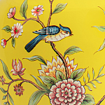 Настольная лампа желтая с изображением птиц Slip Away варинант исполнения - 6 | Loft Concept в Самаре