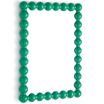 Настенное зеркало в зеленой раме Nya Green Mirror варинант исполнения - 2 | Loft Concept в Самаре