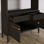 Стеллаж Primo с ящиками Темный орех варинант исполнения - 6 | Loft Concept в Самаре