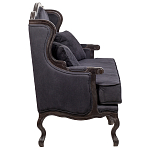 Диван двухместный George Grand Seating black velour варинант исполнения - 2 | Loft Concept в Самаре