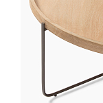 Журнальный стол с круглой деревянной столешницей Urban Style Space варинант исполнения - 1 | Loft Concept в Самаре