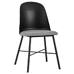 Стул из прочного пластика на металлическом основании Anora Black варинант исполнения - 1 | Loft Concept в Самаре