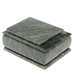 Шкатулка с зеркалом из натурального камня змеевик Stone Casket варинант исполнения - 5 | Loft Concept в Самаре