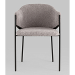 Стул Brace букле серый варинант исполнения - 4 | Loft Concept в Самаре