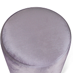 Пуф фиолетовый велюр на золотом металлическом основании Golden Belt варинант исполнения - 2 | Loft Concept в Самаре