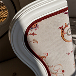 Кресло из массива бука бежевое с растительным орнаментом Raffael Beige Floral Armchair варинант исполнения - 4 | Loft Concept в Самаре