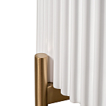 Тумбочка белая круглая с мраморной столешницей Thoroughbass варинант исполнения - 3 | Loft Concept в Самаре