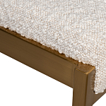 Стул барный букле бежевый с каркасом цвета матовое золото Tactility варинант исполнения - 3 | Loft Concept в Самаре