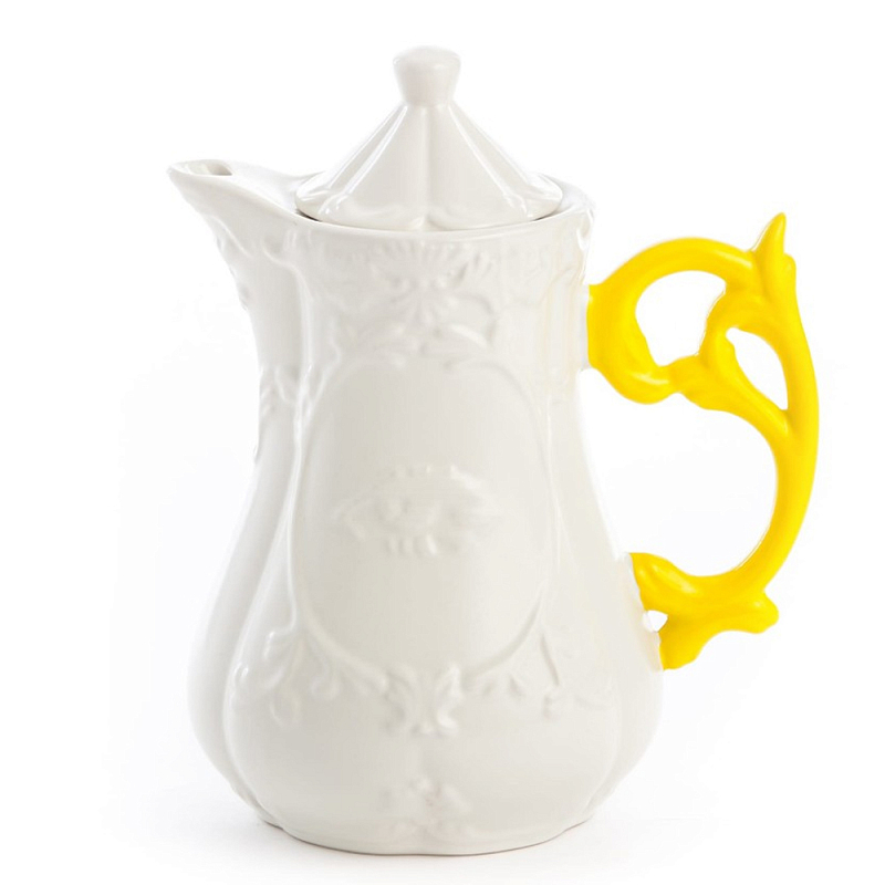 Заварочный чайник Seletti I-Teapot Yellow Белый Желтый в Самаре | Loft Concept 