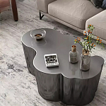 Дизайнерский журнальный стол зеркальный волнистой формы Gytep варинант исполнения - 3 | Loft Concept в Самаре