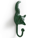Настенный крючок лиса Fox Wall Hook Green варинант исполнения - 2 | Loft Concept в Самаре