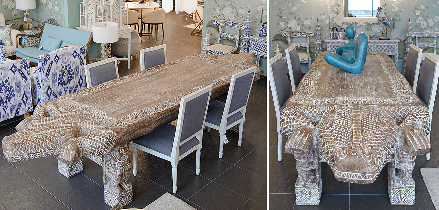 Большой обеденный стол Crocodile dining table ручная работа Большой обеденный стол Crocodile dining table ручная работа - Loft-Concept в Самаре