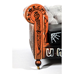 Диван Честерфильд граффити graffiti Orange Sofa натуральная кожа варинант исполнения - 6 | Loft Concept в Самаре