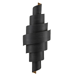 Бра в форме спирали черное с золотой внутренней отделкой Warm Glow варинант исполнения - 2 | Loft Concept в Самаре