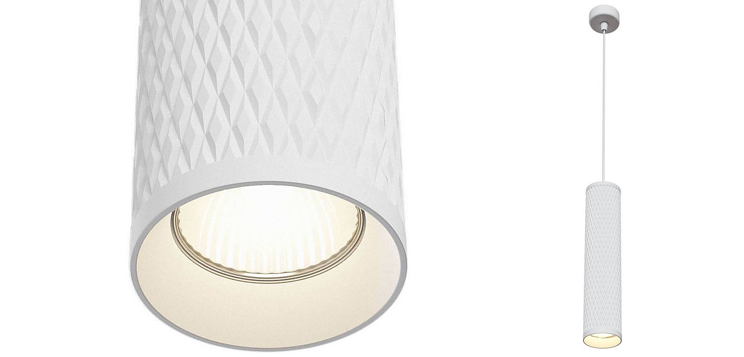 Подвесной светильник Trumpet tube white rhombus Подвесной светильник Trumpet tube white rhombus - Loft-Concept в Самаре