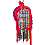 Настенный ковер разноцветный из одежды Heart варинант исполнения - 2 | Loft Concept в Самаре