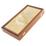 Нарды настольные из натурального камня лазурит и долерит Backgammon from Stone варинант исполнения - 6 | Loft Concept в Самаре