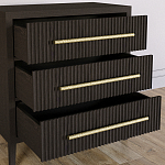 Комод Primo с 3 выдвижными ящиками Темный орех варинант исполнения - 6 | Loft Concept в Самаре