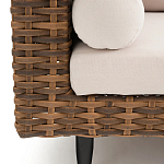 Трехместный садовый диван из плетеного пластика Matteo варинант исполнения - 4 | Loft Concept в Самаре