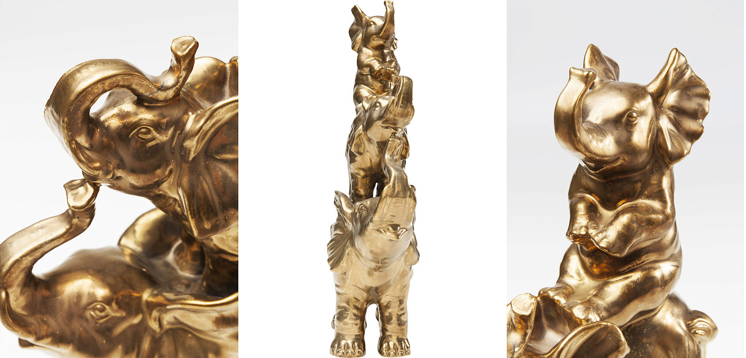 Статуэтка Family of Golden Elephants - Loft-Concept в Самаре