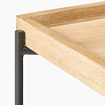 Журнальный стол с прямоугольной деревянной столешницей Urban Style Space варинант исполнения - 2 | Loft Concept в Самаре