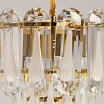 Люстра многоярусная с овальными прозрачными подвесками 28 см Harmonica варинант исполнения - 6 | Loft Concept в Самаре