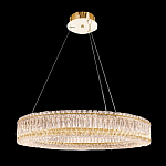 Люстра подвесная круглая из прозрачного хрусталя с золотым корпусом Selfsufficient варинант исполнения - 9 | Loft Concept в Самаре