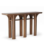 Консоль деревянная с арочным основанием Arch Passage варинант исполнения - 1 | Loft Concept в Самаре