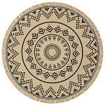 Ковер круглый из комбинированного состава Fantasy варинант исполнения - 1 | Loft Concept в Самаре