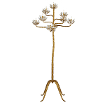 Торшер золотой в виде растения Golden Flower Glade варинант исполнения - 2 | Loft Concept в Самаре