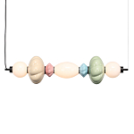 Подвесной светильник линейный с керамическими элементами 24W LED Fragrant Light варинант исполнения - 2 | Loft Concept в Самаре