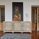 Комод в винтажном стиле с 3-мя дверцами Cardenas Chest of Drawers Vintage Beige варинант исполнения - 2 | Loft Concept в Самаре